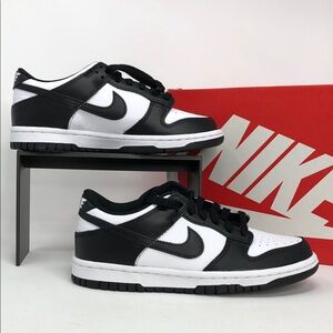 Nike Dunk Low (GS) Panda Black White CW1590-100 Youth Sneakers - Size 4.5Y